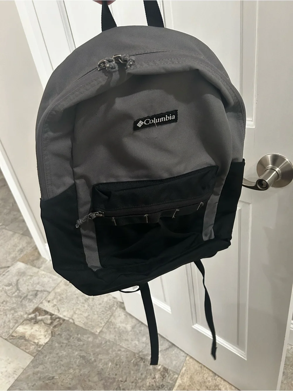 Columbia Grey and Black Backpack
